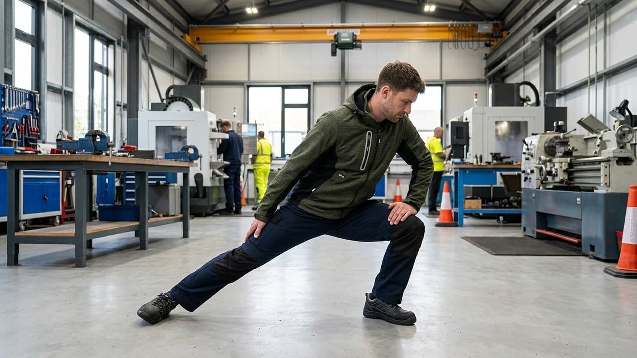 Pantalon de travail stretch 4 directions pour liberté de mouvement sur chantier — vêtements de travail GoodWorker Belgique