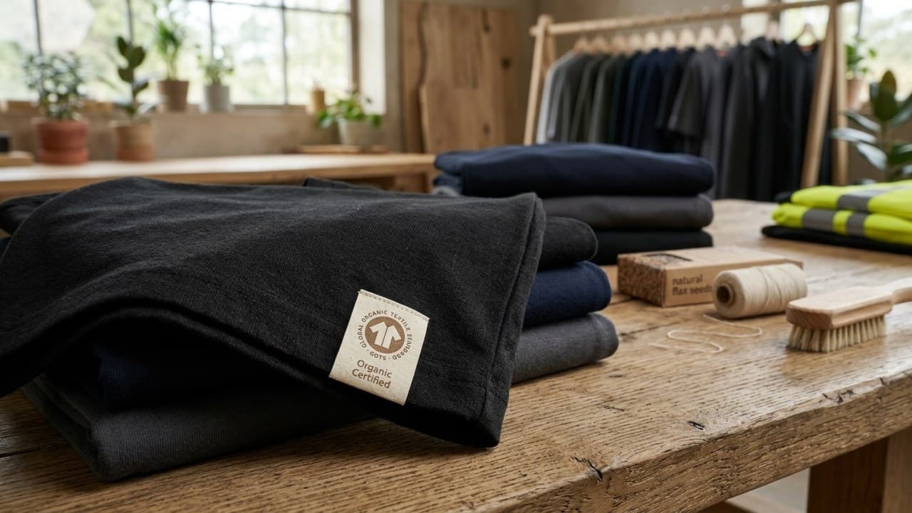Tissu coton bio pour vêtements de travail durables et écoresponsables — workwear éthique Belgique